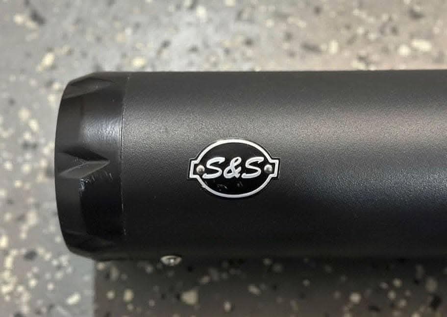 S&S SuperStreet 2‑into‑1 Exhaust (Black, Sportster