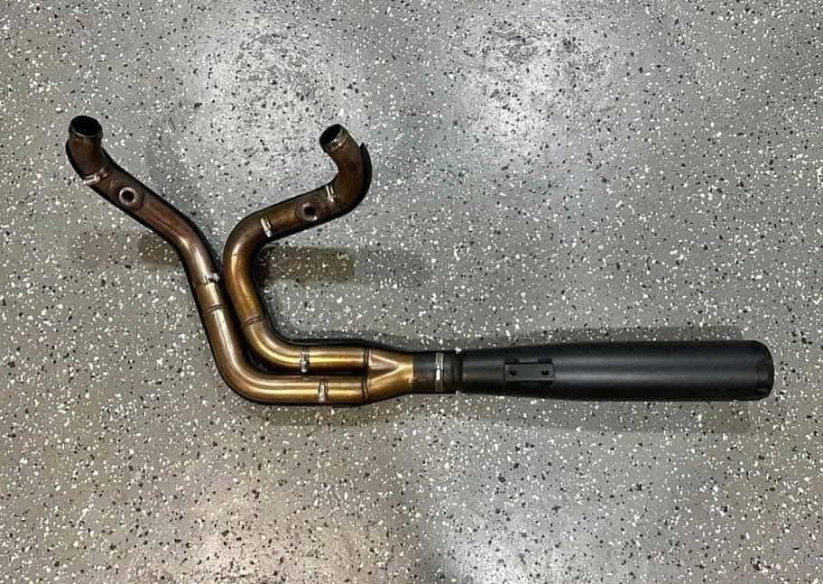 S&S SuperStreet 2‑into‑1 Exhaust (Black, Sportster - Image 4