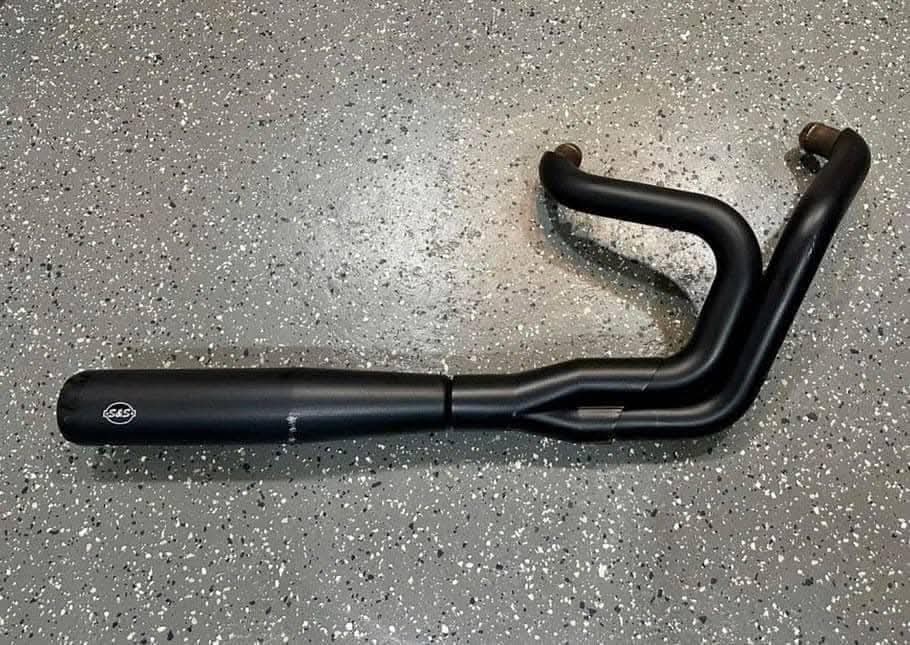 S&S SuperStreet 2‑into‑1 Exhaust (Black, Sportster - Image 2