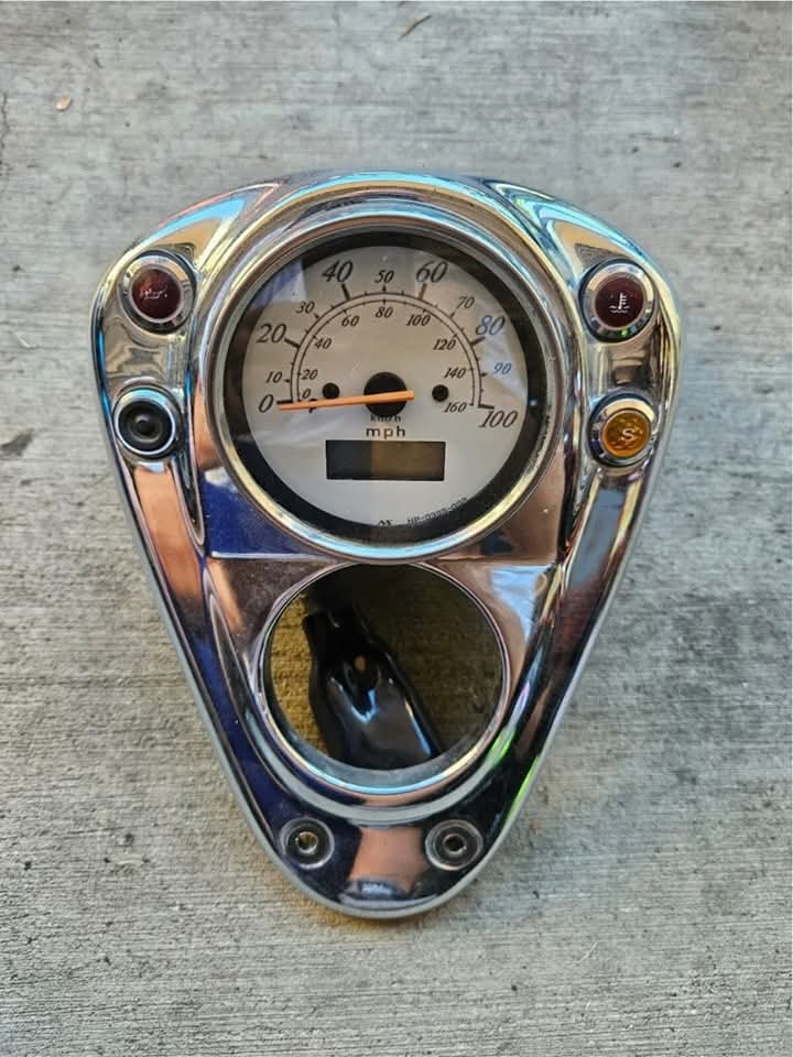 Honda VT750 Shadow ACE / Spirit OEM Speedometer Gauge with Trim Bezel