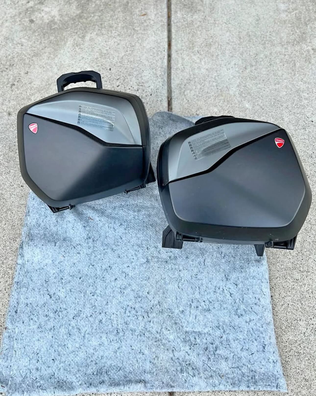 Ducati Multistrada V4S Panniers – Aviator Gray | OEM Side Cases
