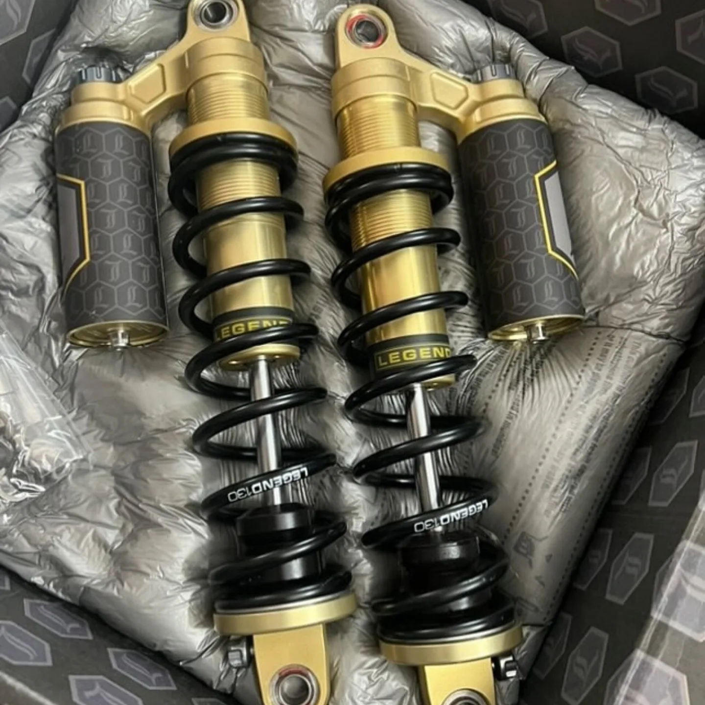 14” Gold Revo-Arc Heavy Duty Shocks by Legend Suspension - Image 2